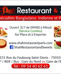 Shah Restaurant & Sweet